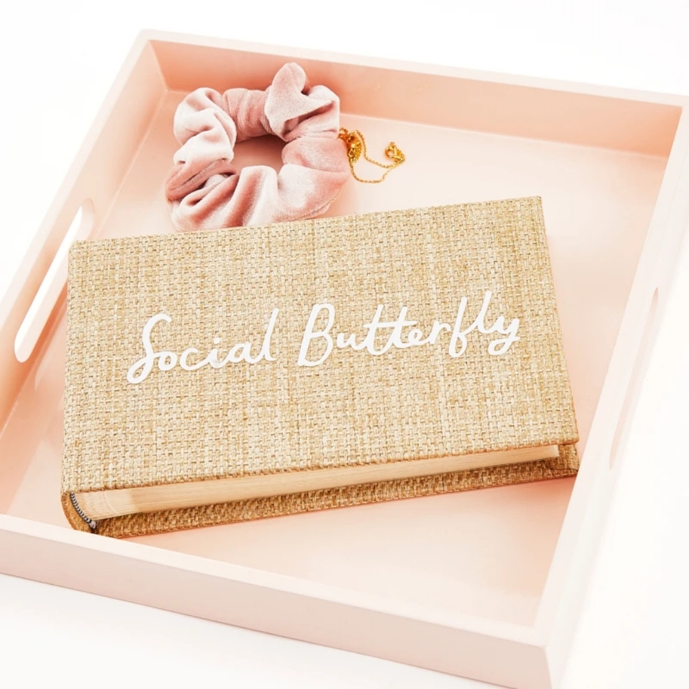 NWT Kate Spade burlap photo album